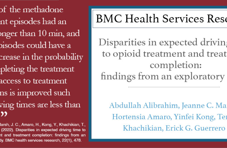 Disparities in expected driving time to opioid treatment and treatment completion: findings from an exploratory study