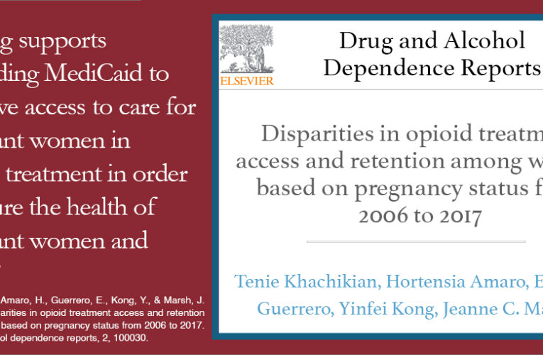 Disparities in opioid 	treatment access and retention among women based on pregnancy status from 2006 to 2017.