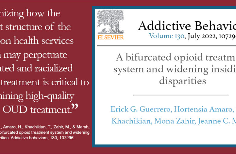 A bifurcated opioid treatment system and widening insidious disparities.